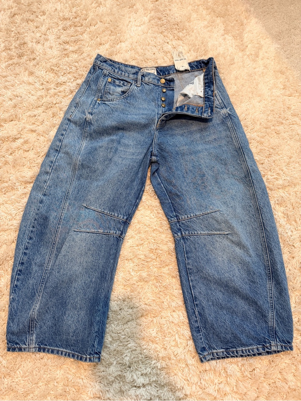 We The Free Lucky You Barrel Leg Jeans